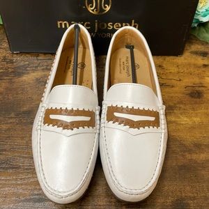 Marc Joseph New York Women's Aberdeen St Loafers 9M White Tan